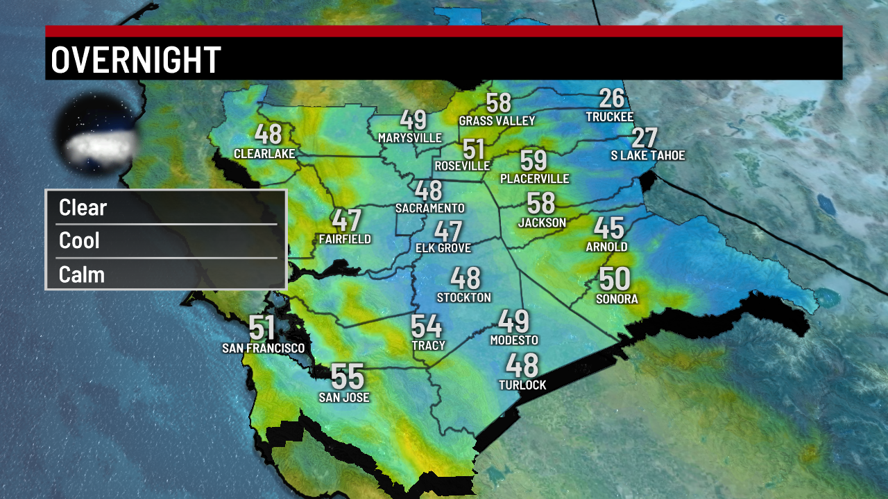 Map Sacramento Weather