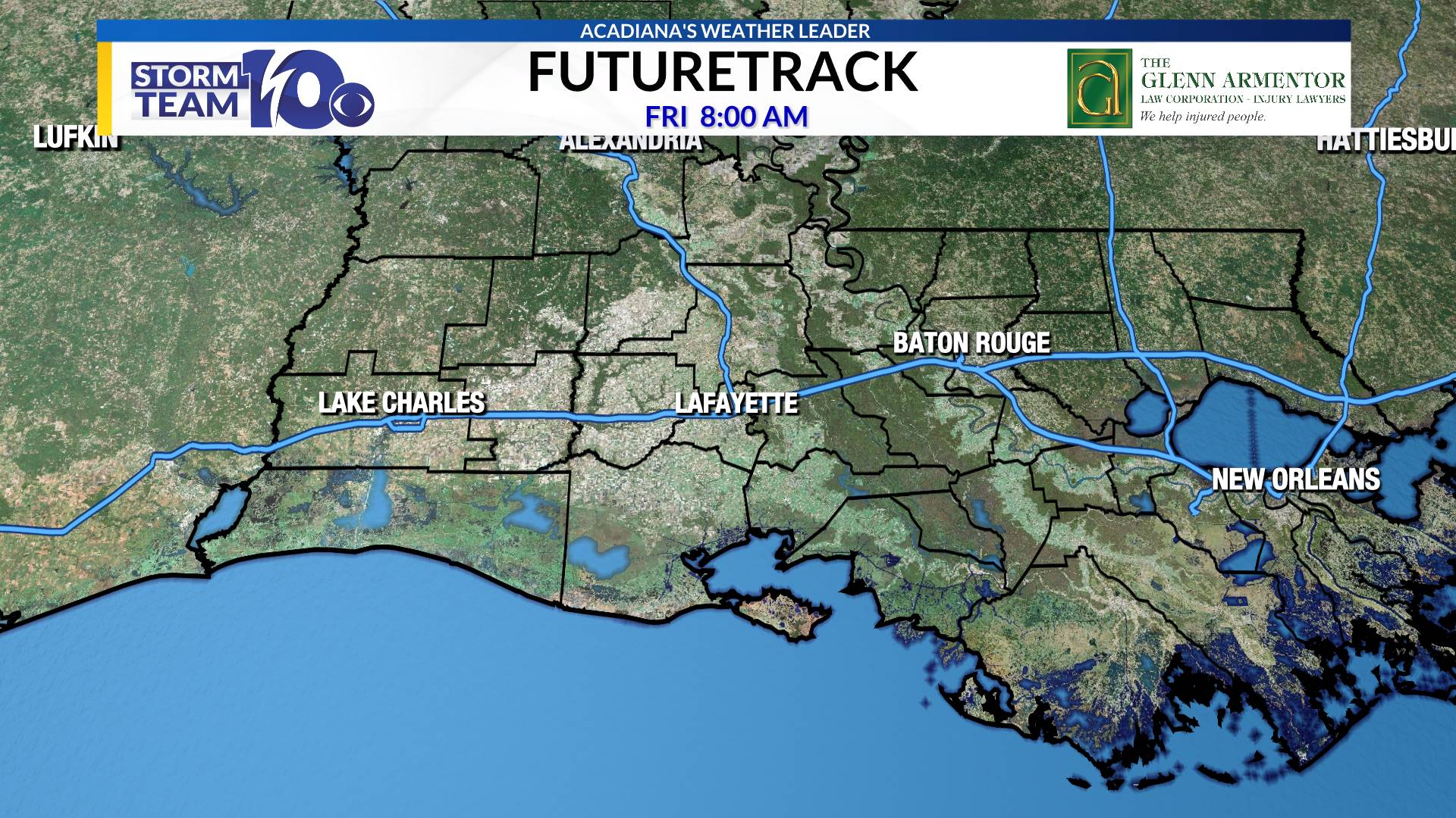 Lafayette & Acadiana Radar, Live Doppler Radar & Weather