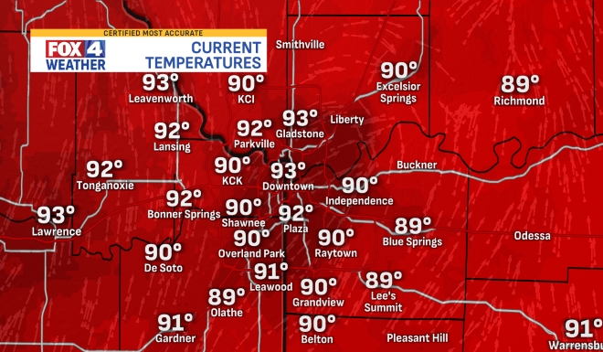 Fox4 Forecast Relief From The Heat Humidity Fox 4 Kansas City Wdaf Tv News Weather Sports