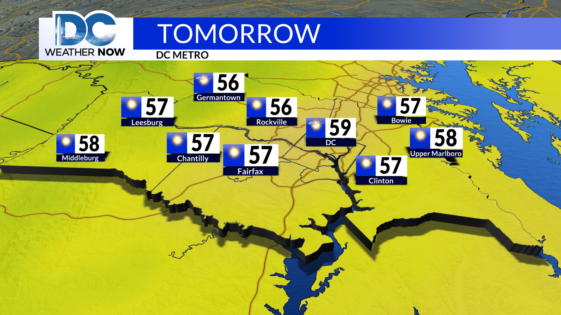 Weather in DC today: Forecast for DC, Virginia, Maryland