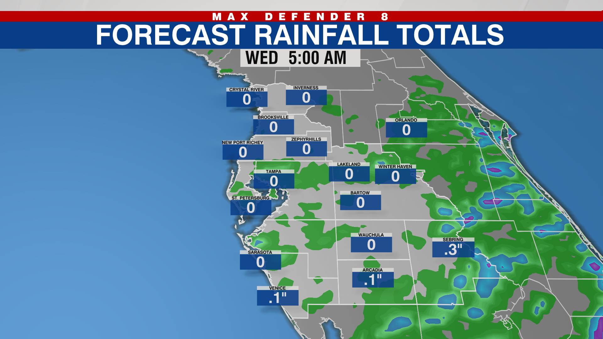 Local 60 hour rainfall total forecast