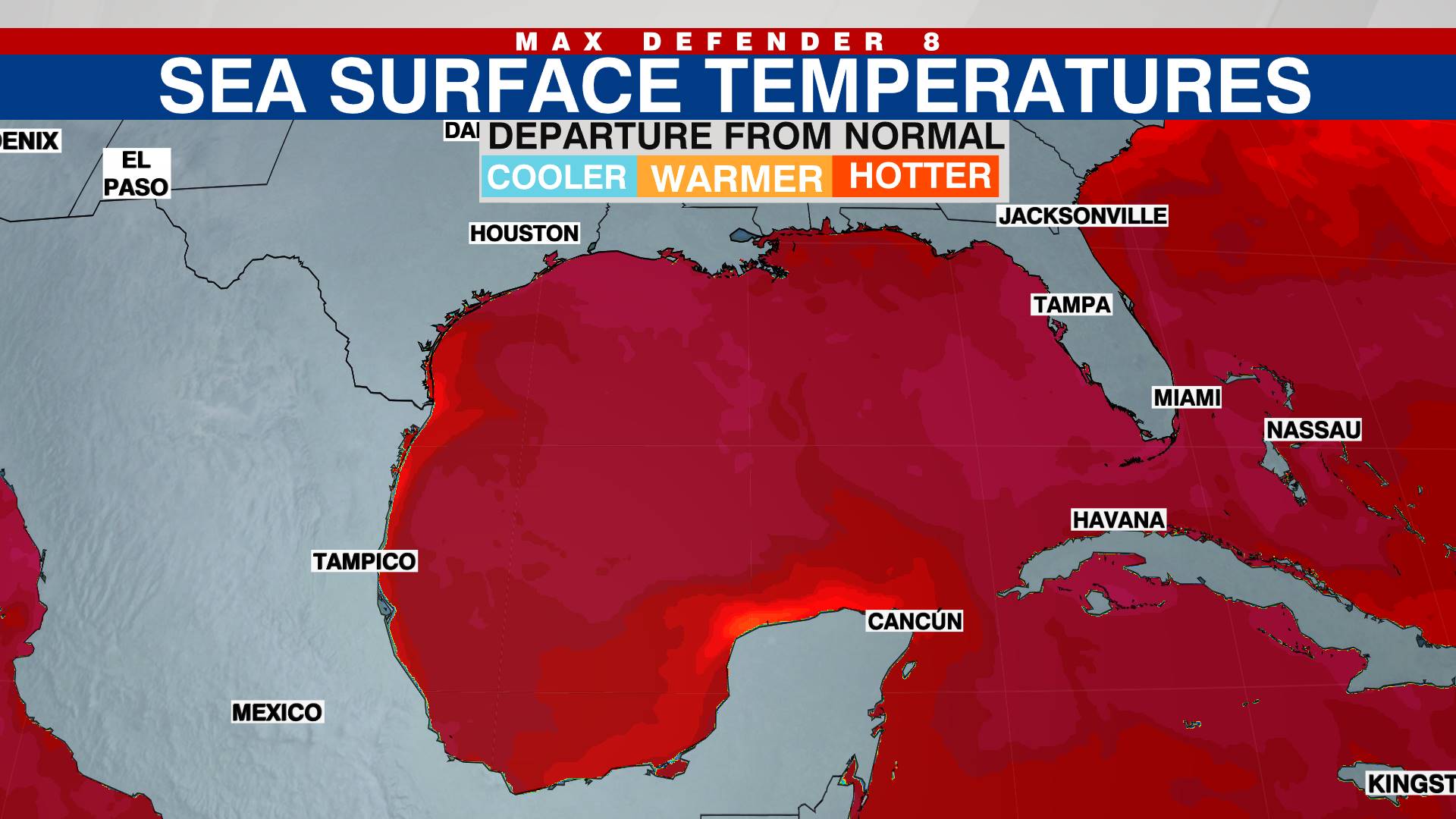 Sea surface temps Gulf