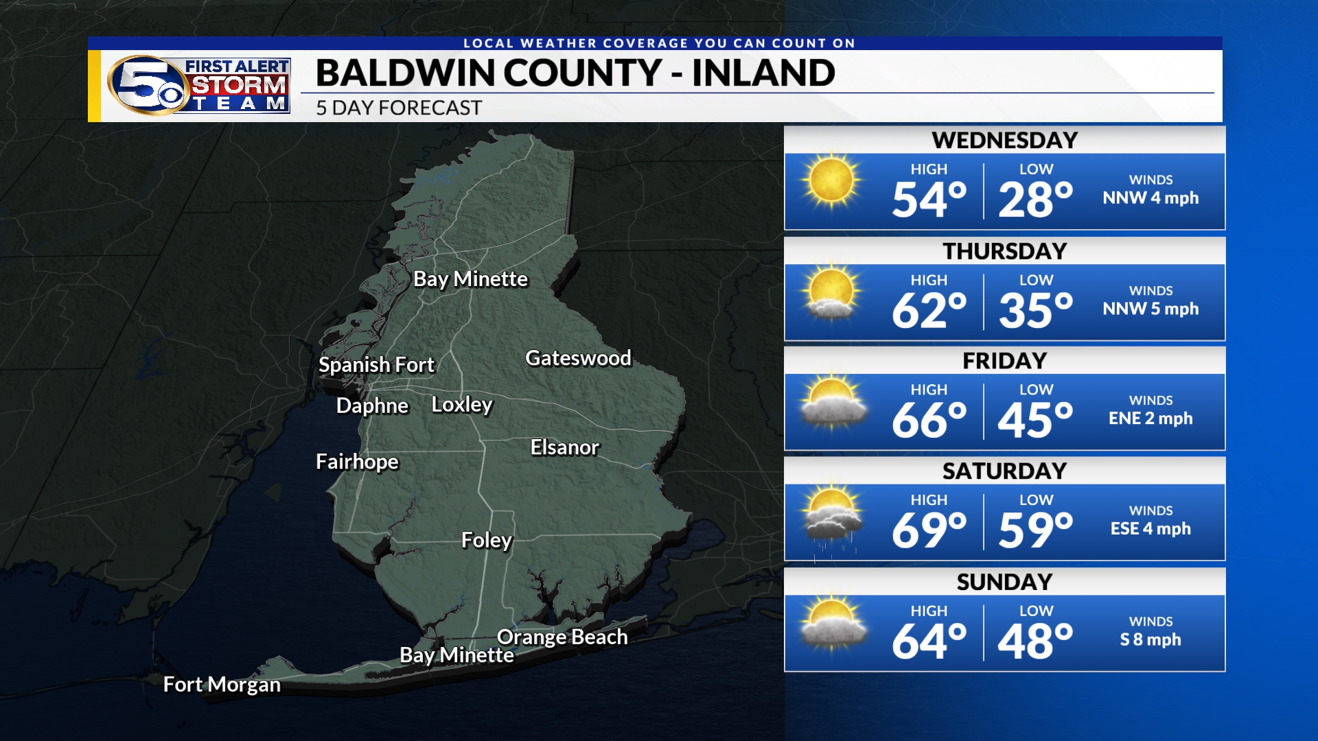 Weather Mobile & Pensacola 7 day forecast WKRG