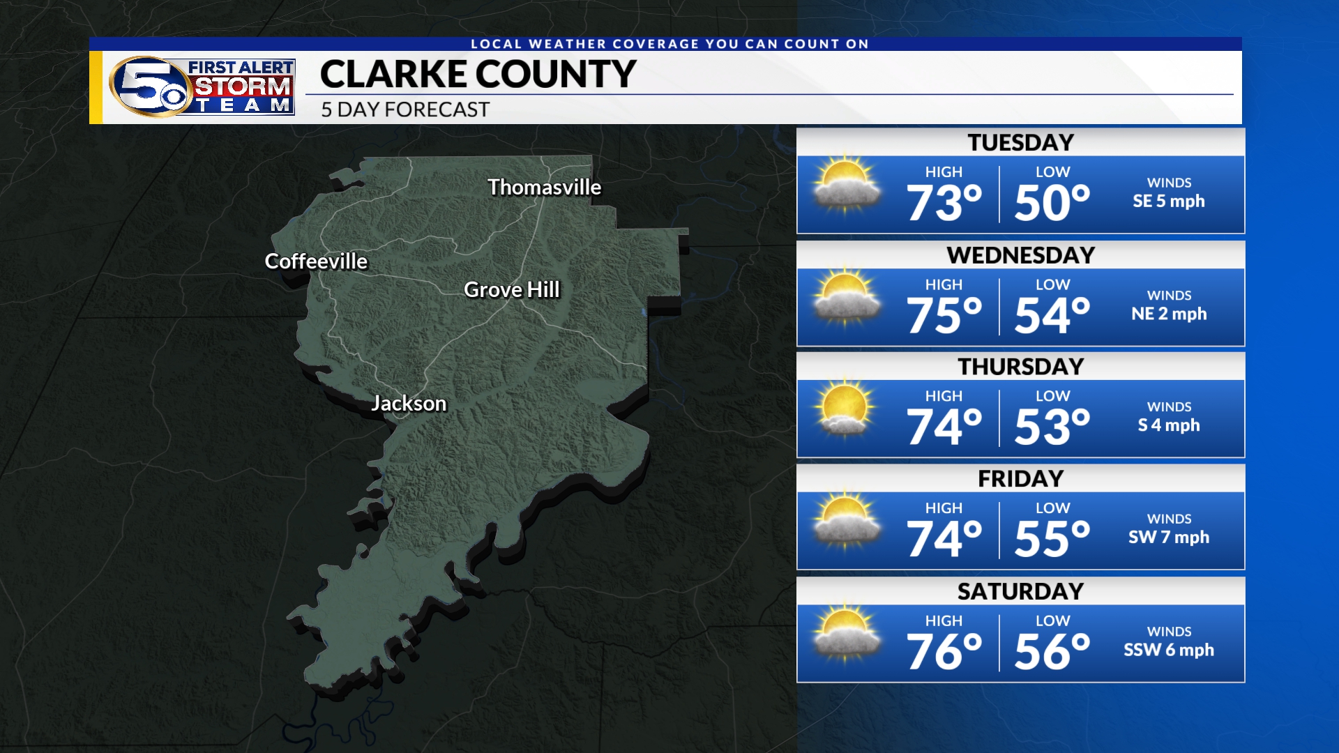 Weather Mobile & Pensacola 7 day forecast WKRG