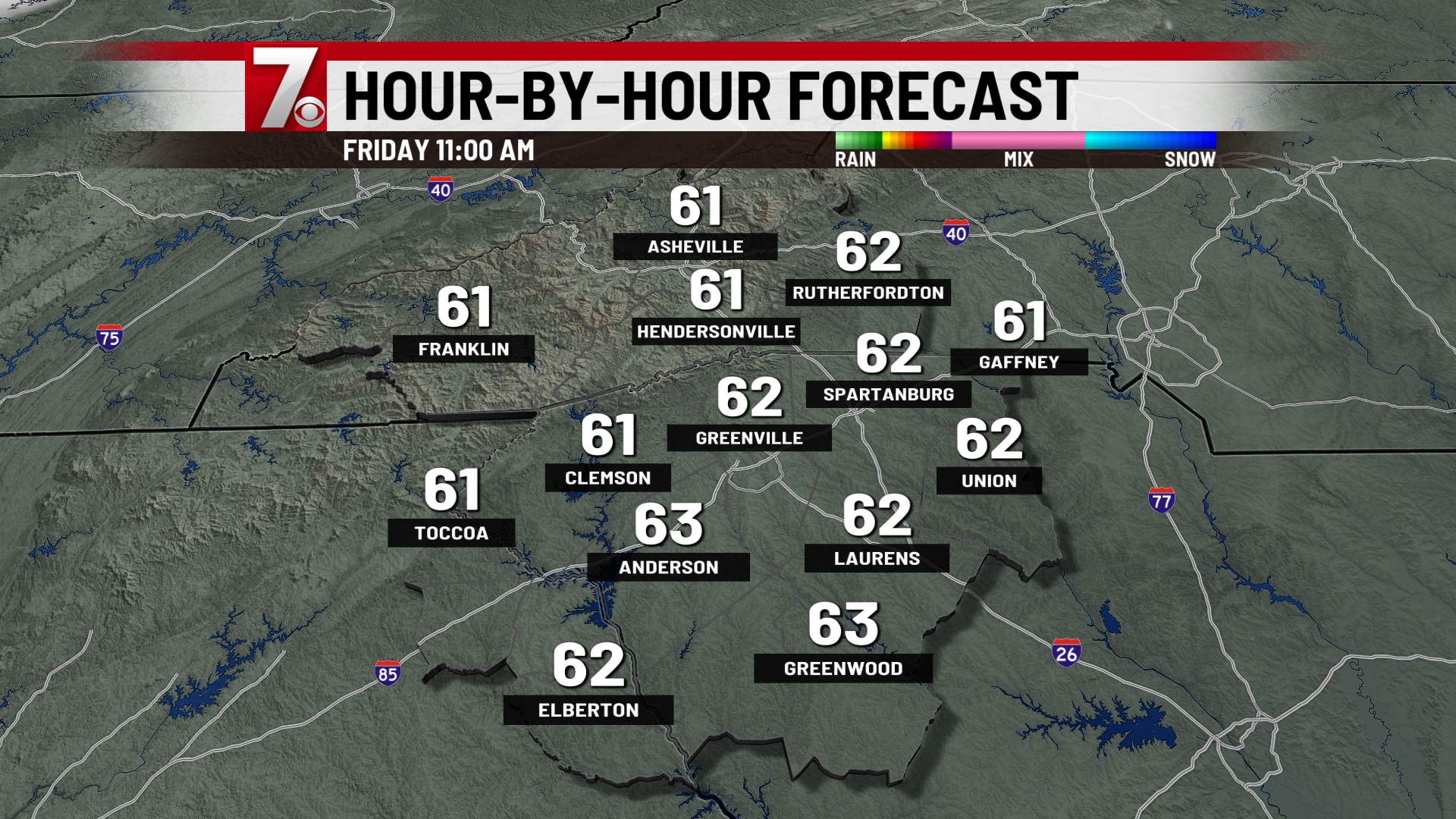 Weather Forecast for Greenville, Spartanburg, Anderson SC, WNC NE GA