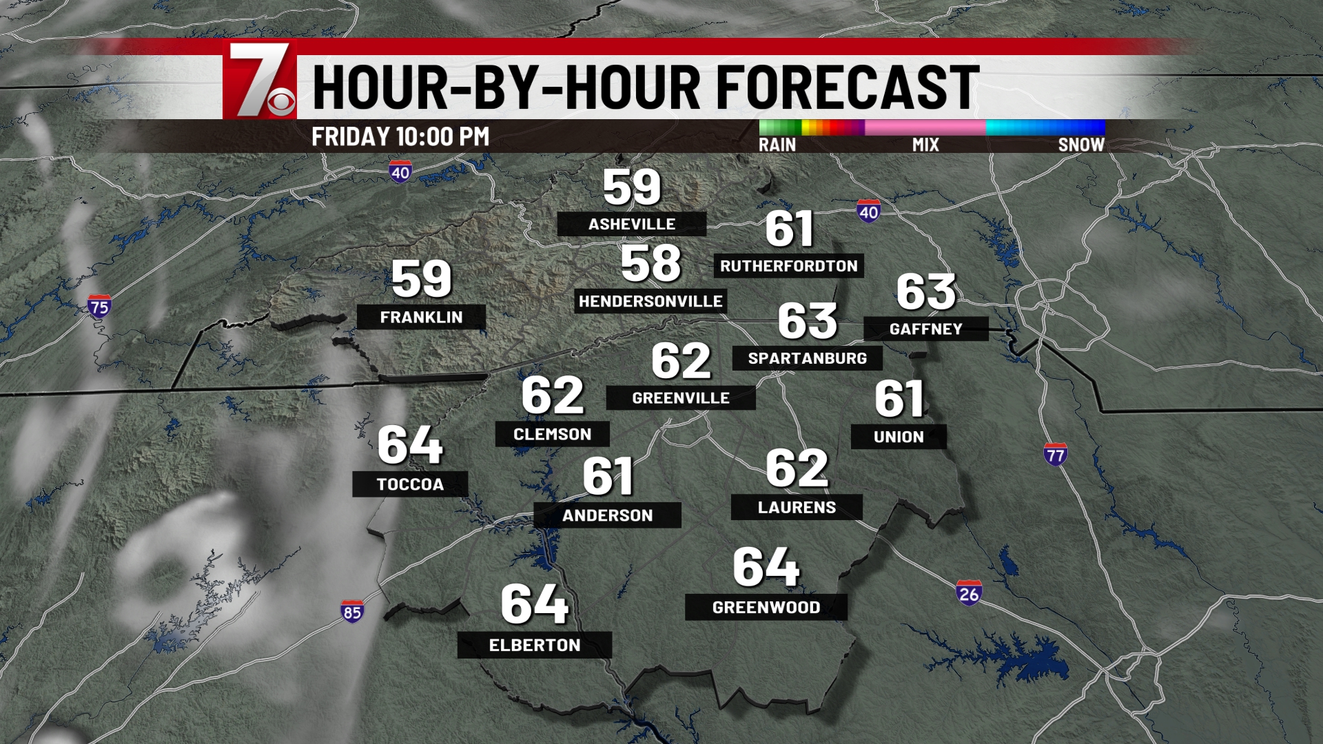 Weather Forecast for Greenville, Spartanburg, Anderson SC, WNC NE GA