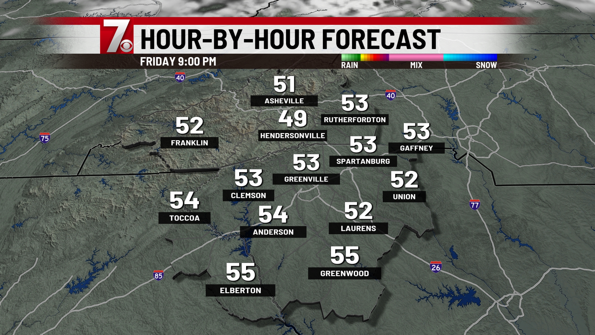 Weather Forecast for Greenville, Spartanburg, Anderson SC, WNC NE GA