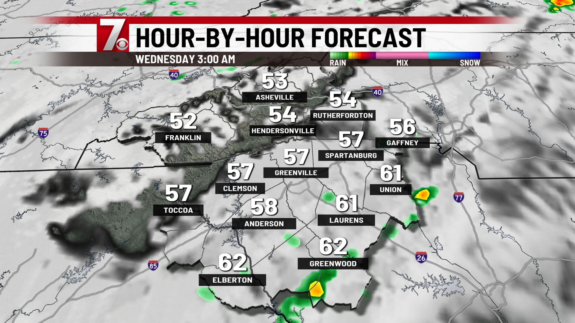 Weather Forecast for Greenville, Spartanburg, Anderson SC, WNC NE GA