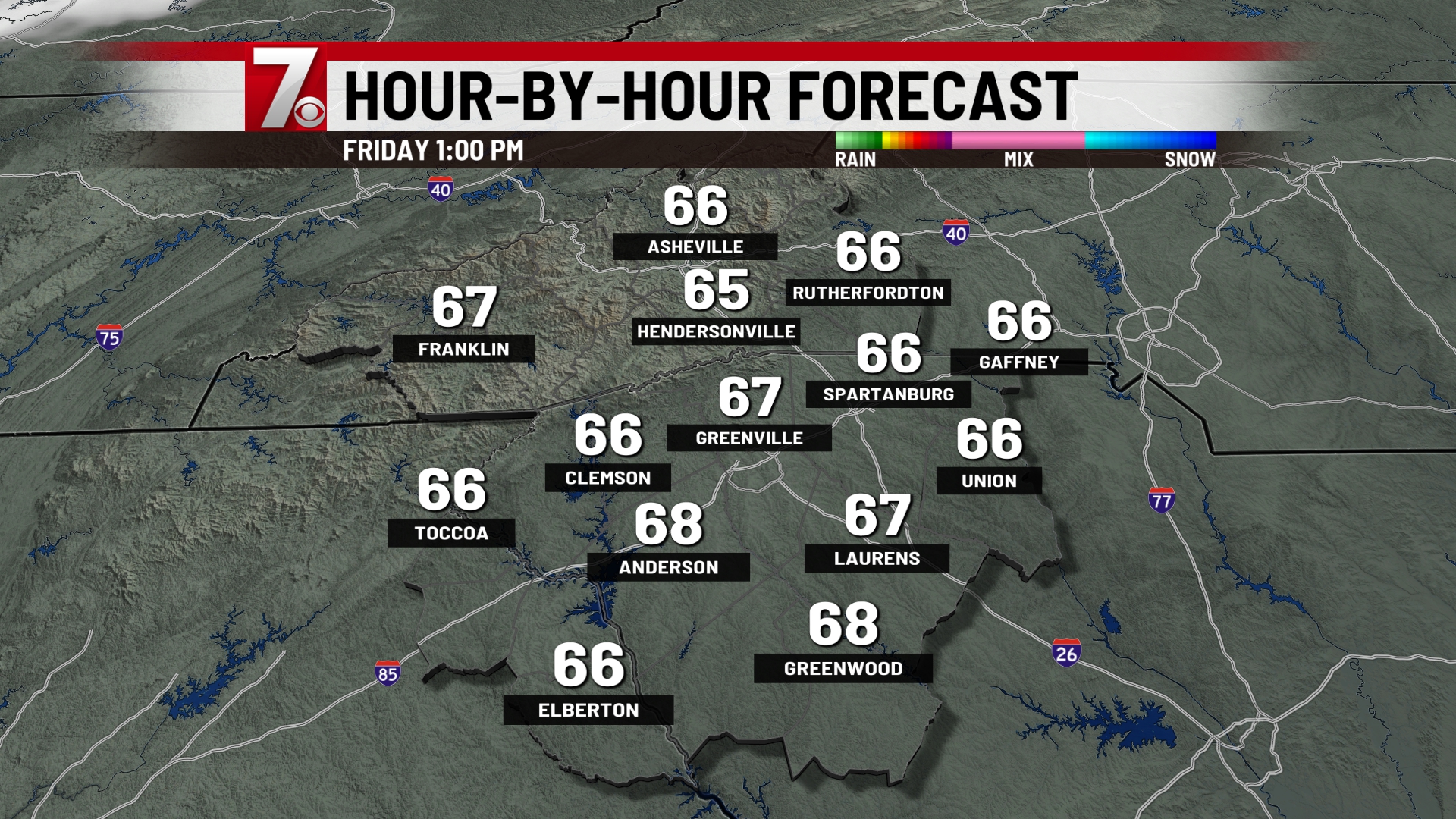 Weather Forecast for Greenville, Spartanburg, Anderson SC, WNC NE GA