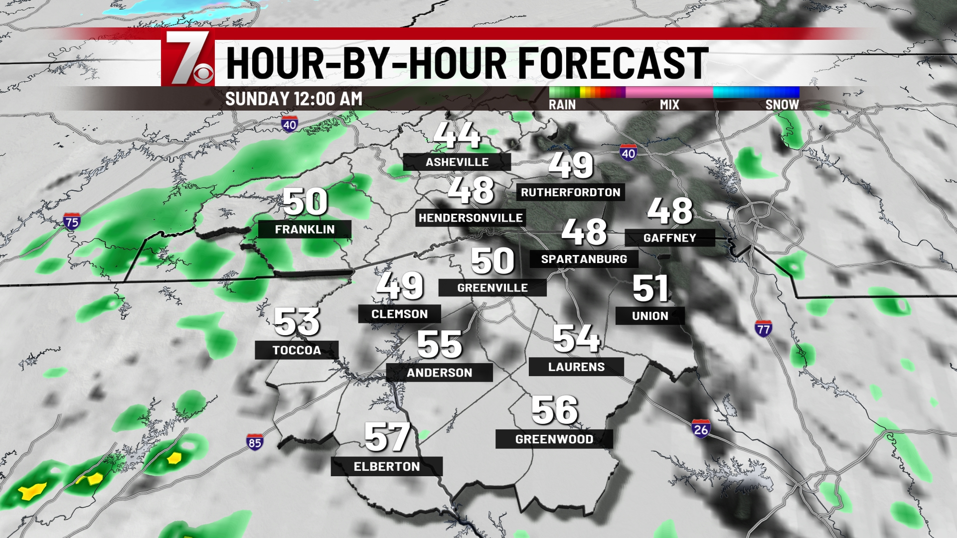 Weather Forecast for Greenville, Spartanburg, Anderson SC, WNC NE GA