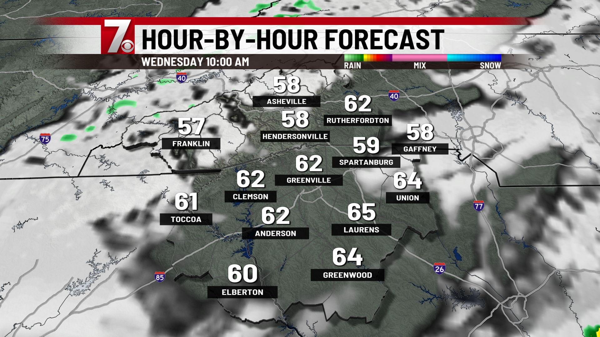 Weather Forecast for Greenville, Spartanburg, Anderson SC, WNC NE GA