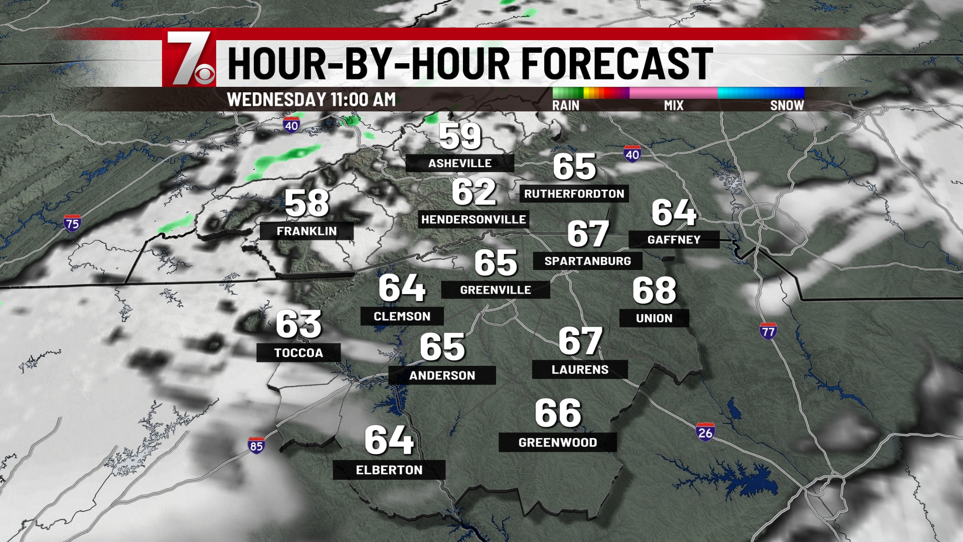 Weather Forecast for Greenville, Spartanburg, Anderson SC, WNC NE GA